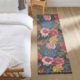 thumbnail image 3 of Yayeee Runner Rug for Bedroom 2'x6' Machine Washable Hallway Non Slip Mat, Vibrant Blooming Flowers, 3 of 8