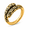 Gold, variant on Men's Cloud Pattern Wrap Style Ring Stainless Steel Vintage Statement Ring, Raised Texture Detail, Concert Party Streetwear Ring, Birthday Father's Day Gift, US Sizes 7-17