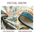thumbnail image 4 of Mantel redondo de 170 cm, estampado floral vintage, color azul, 4 of 9