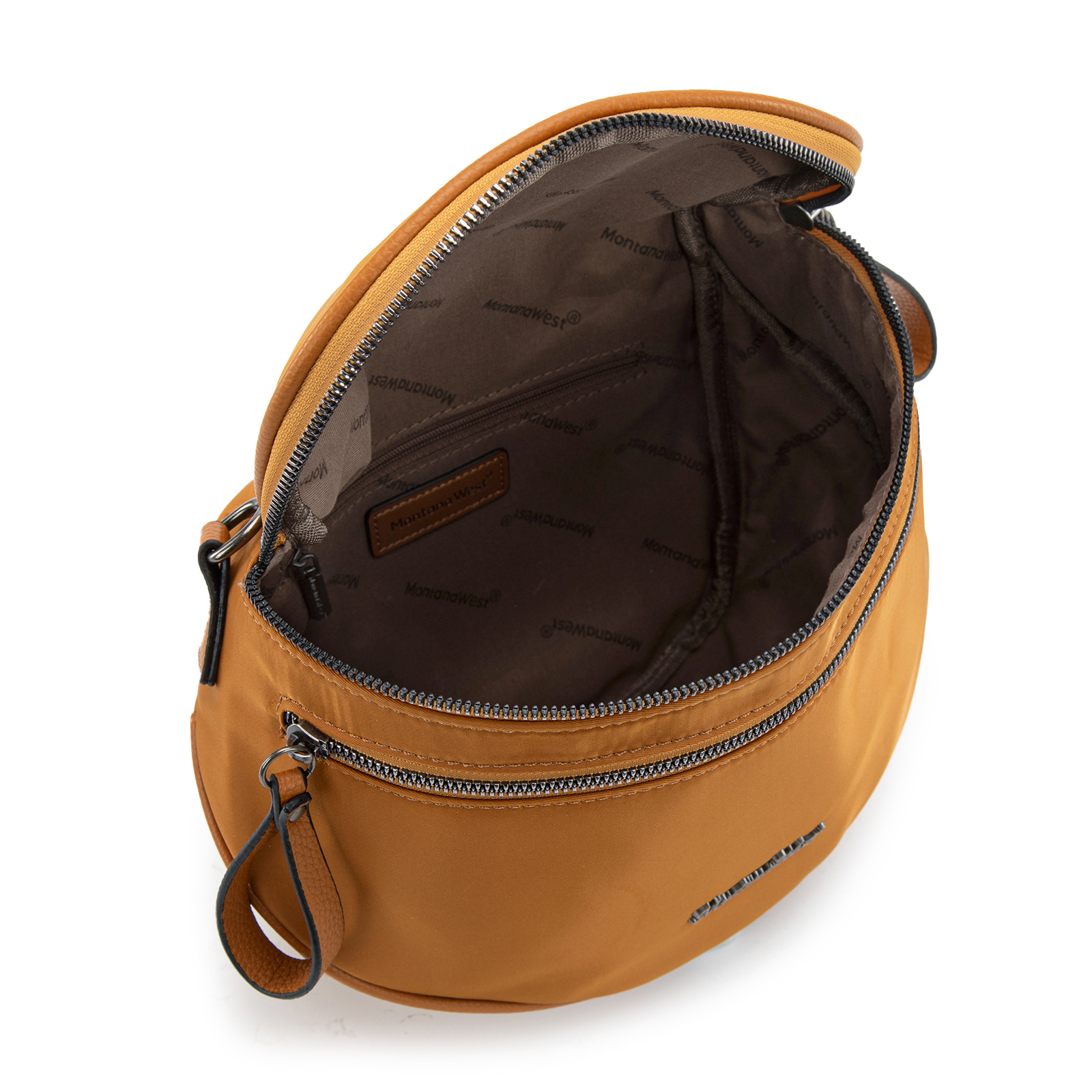 Montana West Large Crossbody Bags for Women Bum Bag Sling Purse with Adjustable Strap, Light Brown
