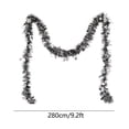 thumbnail image 4 of 9.2Ft Halloween Tinsel Garland with Bat Cutouts, Spooky Metallic Tinsel Vine for Fireplace Mantel, Stair Railing, Wall Backdrop, Haunted House, Indoor Outdoor Halloween Party Home Decor Decorations, 4 of 7