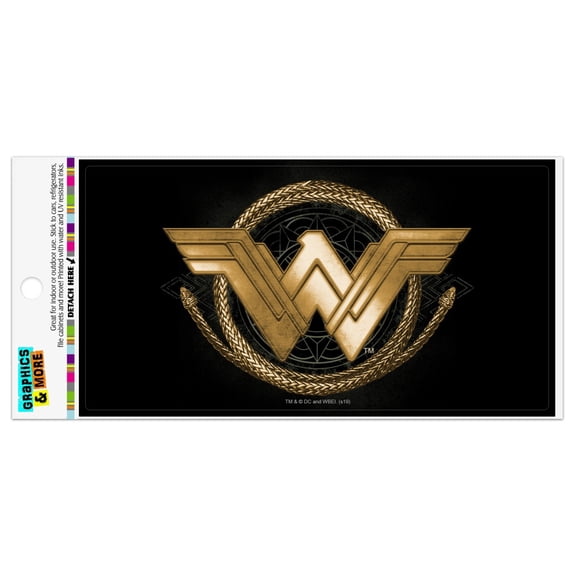 Wonder Woman Movie Golden Lasso Logo Automotive Car Refrigerator Locker Vinyl Magnet