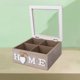 thumbnail image 5 of Caja De Bolsitas De Té Joyero Organizador De Cocina Para Bolsitas De Té De Azúcar Vainas De Café 4 Rejillas Sunnimix Titular de almacenamiento, 5 of 6