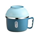 thumbnail image 2 of SMihono Kitchen Organizers and Storage Stainless Steel Bowl Large Capacity Fast Food Cup Student Tableware Set Instant Noodles Bowl Rice Bowl Lunch Box Kitchen Gadgets Must Have 2023, 2 of 2