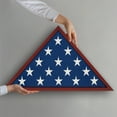 thumbnail image 6 of Americanflat 5x9.5 Picture Frame Large Flag Display Case Fits Folded Burial Flags Silhouette Box - Mahogany, 6 of 7