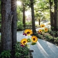 thumbnail image 5 of 27.56 inch Triple Head Solar Sunflower Light, LED Outdoor Garden Stake Lamp, All-Weather Courtyard Decor, Bright Landscape Ornament for Lawn and Backyard Layout, 5 of 9