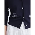 thumbnail image 5 of Free Assembly Women's and Women's Plus Embroidered Shrunken Cardigan Sweater, Sizes XS-4X, 5 of 5