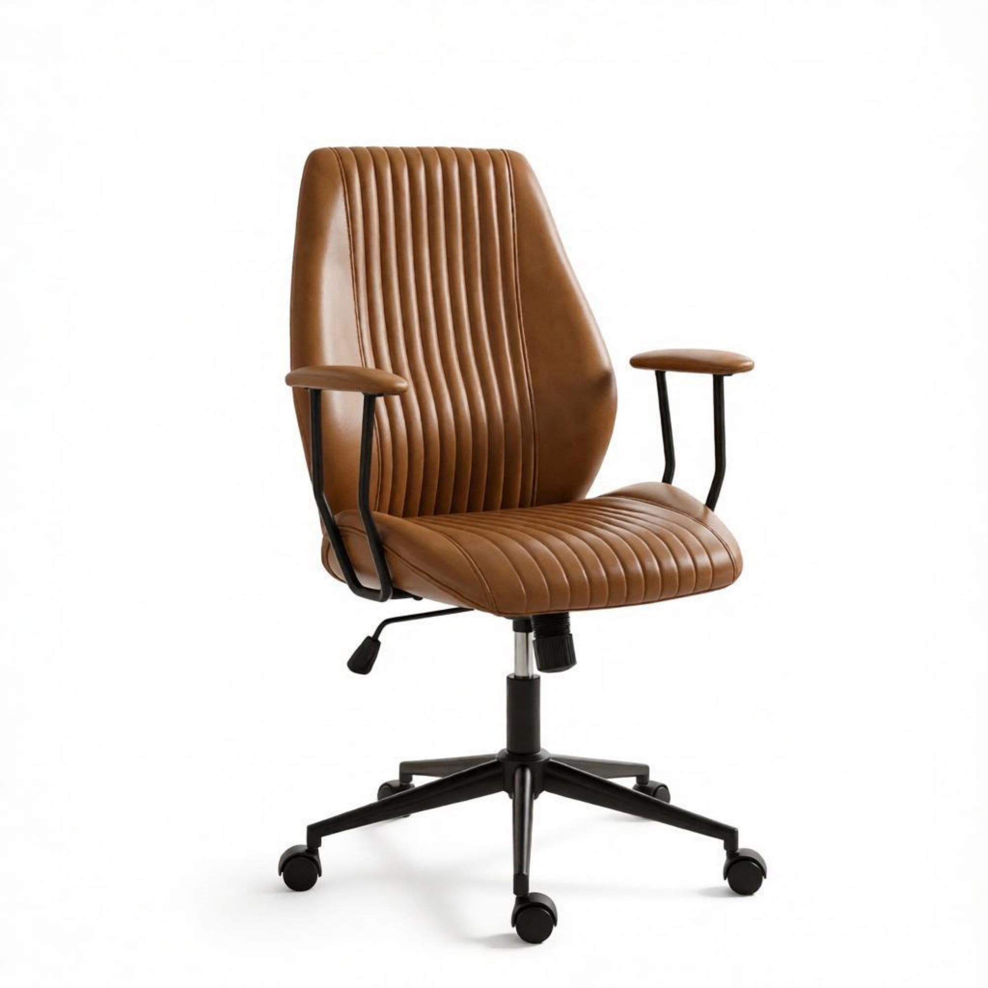 vintage leather office desk chair product