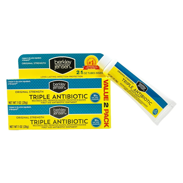 Berkley Jensen Triple Antibiotic Ointment for Minor Cuts, Scrapes