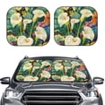 thumbnail image 2 of Fotbe Tropical Floral Jungle 2-Piece Car Windshield Sun Shade | Sun Blocker for Car Windshield | Foldable Automotive Interior Accessories for Sun Protection-Large, 2 of 6