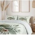 thumbnail image 5 of Ambesonne Monstera Duvet Cover Set, Minimalist Floral Boho, Queen, Pale Sage Green Coconut, 5 of 6