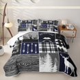 thumbnail image 2 of Erosebridal Rustic Arrow Animals Bed Spread Queen for Women Men, Wooden Lake House Cabin Queen Coverlet Set, 3-Piece, 2 of 7