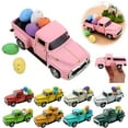 thumbnail image 3 of Die-Cast Vintage Pickup Truck Model With Colorful Easter Eggs Holiday Decoration For Home And Office Display, 3 of 8