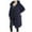 Navy, variant on LYXSSBYX Solid Color Coat Long Sleeve Hot Sale Clearance Women Tops Button Pocket Recreational Hooded Long Sleeve Windbreaker Coat Tops