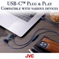 thumbnail image 3 of JVC - Écouteurs Filaires Intra-Auriculaires, USB-C, Haute Résolution, Microphone Intégré, Bleu, 3 of 7