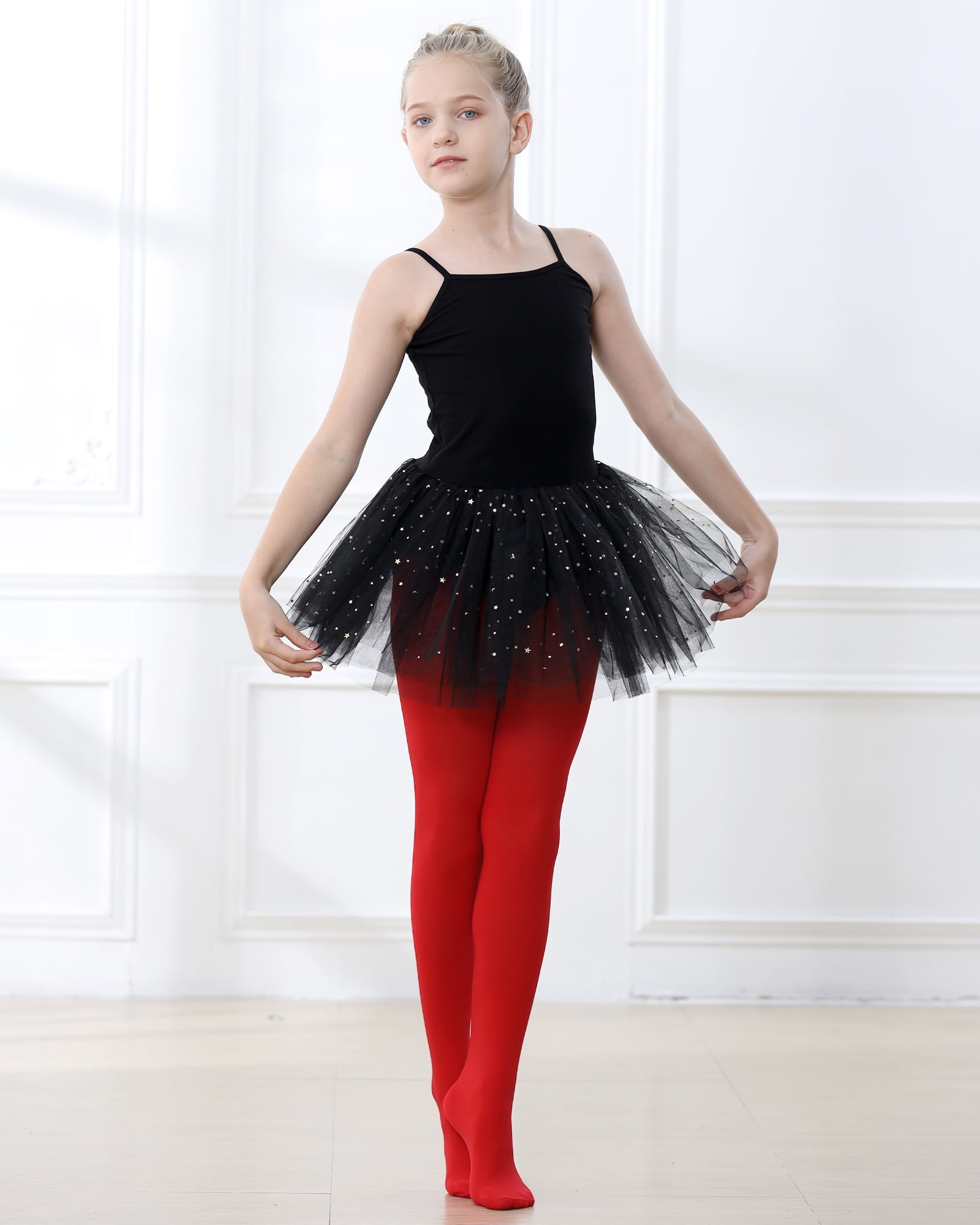 Stelle Little Girls Footed Dance Tights Students School Footed