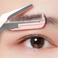 thumbnail image 2 of 1/3PCS Eyebrow Trimmer Makeup Tools Stainless Steel Eyebrow Scissors with Comb Hair Removal  Eyebrows Shaping Makeup Tools, 2 of 9