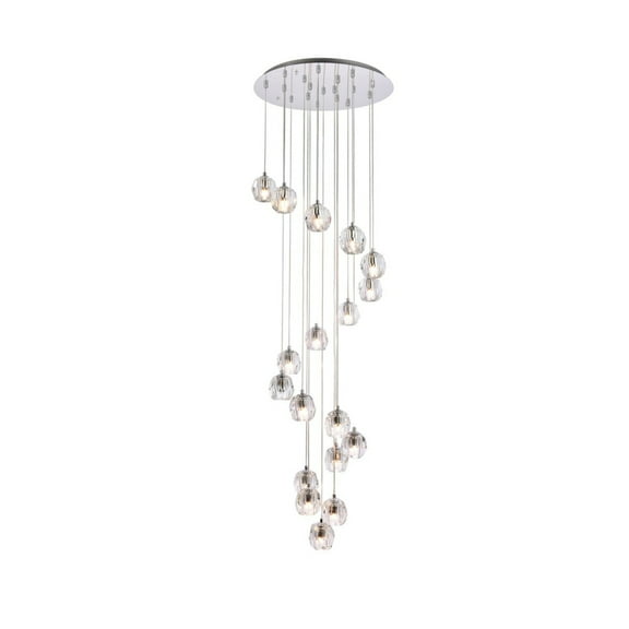 Eren 18 lights Chrome pendant