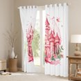 thumbnail image 3 of Manfei Princess Castle Curtains Pack of 2 (42x84 Each),Fairy Tale Theme Curtains Blackout,Romantic Flower Pink White Bedroom Curtains For Gir Kids,Ultra Soft Home Decor, 3 of 6