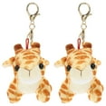 thumbnail image 1 of 2pcs Key Chain Giraffe Key Ring Purse Hanging Keychain Cartoon Animal Key Ring Backpack Decoration, 1 of 8