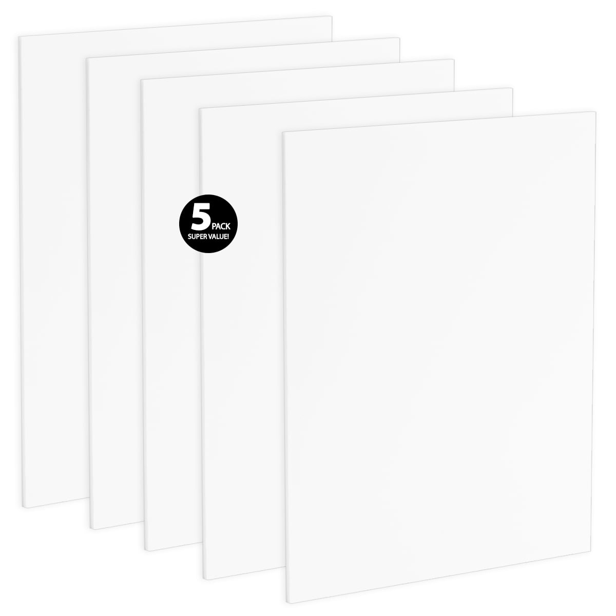 Viewpoint Acid-Free Foam Backing 5-Pack 12×16-1/8 Thick White 