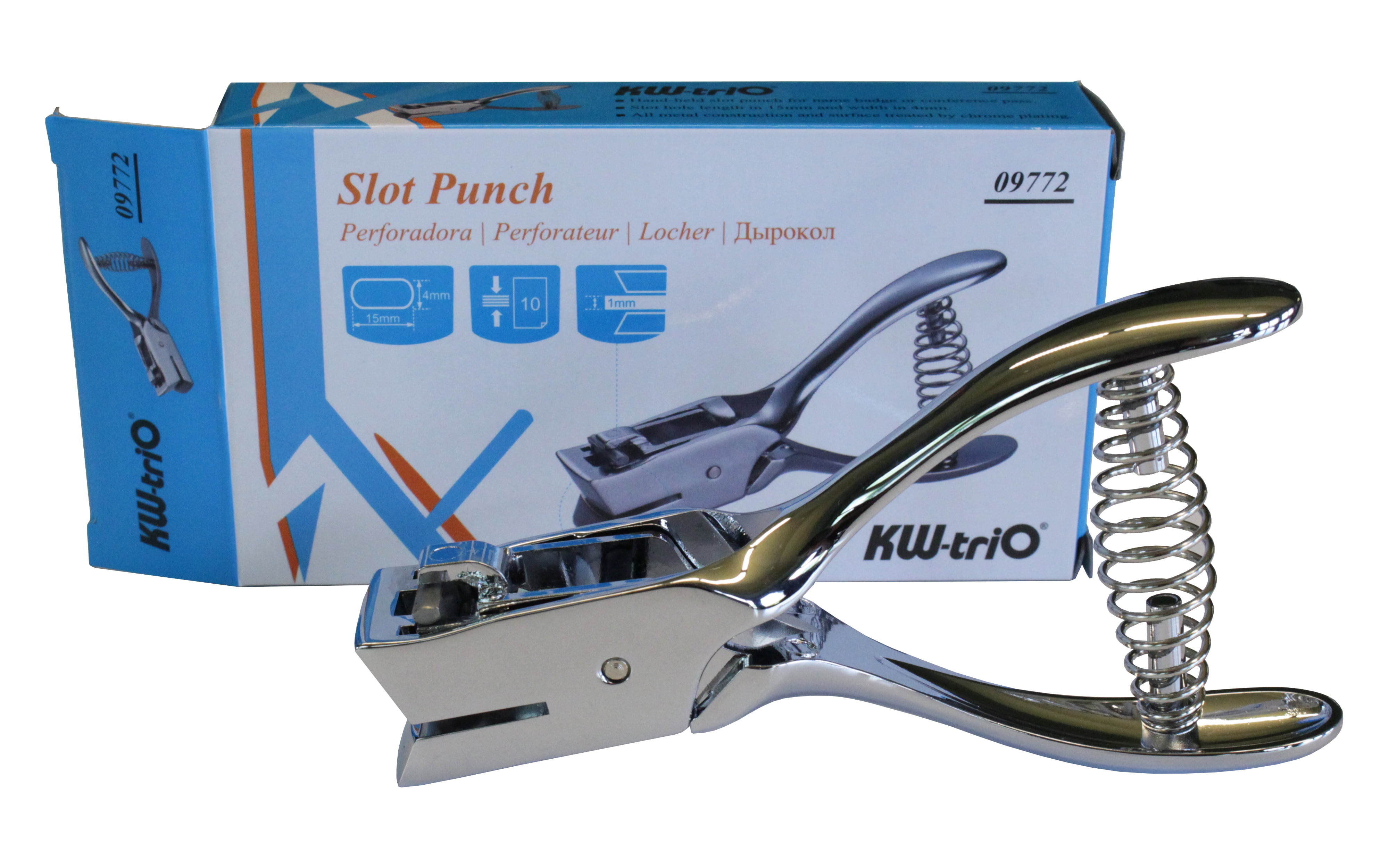 KLAI-Co Manual Hole Punch 09772 Silver, 1 Each