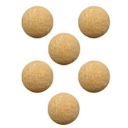HOMEMAXS 6Pcs Replaceable Cork Balls Professional Cork Foosball Wear-resistant Soccer Foosball