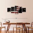 thumbnail image 3 of Elephant Stock Military Heroes Wall Art - Horizontal Multi Panel Canvas - Living Room Wall Decor - Military Multi Panel - Black And White Decor - 74" x 34", 3 of 8