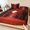 Red, Crimson, Scarlet, Black, variant on Cal.King Size Fitted Sheet Set - Red Maple Trees Fall 3 Piece Bedding Sets 16" Deep Pocket Fitted Sheet with 2 Pillowcases, Romantic Forest Path Brushed Microfiber Hotel Luxury Bed Sheets