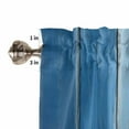 thumbnail image 5 of Brown Blue Ombre Kitchen Valances for Windows 42x12 Inch Kitchen Curtains Valances Rod Pocket Vintage Country Wooden Bathroom Window Valances for Window Treatment Decor, 5 of 6