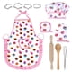 thumbnail image 1 of ODOMY Juego de Cocina y Repostería, Juego de Chef para Niños, Delantal para Niñas Pequeñas, Niños de 3 a 10 Años, Multicolor, 1 of 11