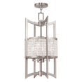 thumbnail image 2 of 50566-91 Livex Lighting Grammercy - 4 Light Hanging Lantern in New Traditional Style - 12 Inches wide by 24 Inches high-Brushed Nickel Finish, 2 of 2