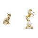 thumbnail image 1 of Estatua De Gato Y Caballo, Figura Decorativa, Escultura Animal, Arte Artesanal, Adorno, Colección Moderna, Pieza De Mesa, Dormitorio, Chimenea, Sala De Estar, Escritorio., 1 of 8