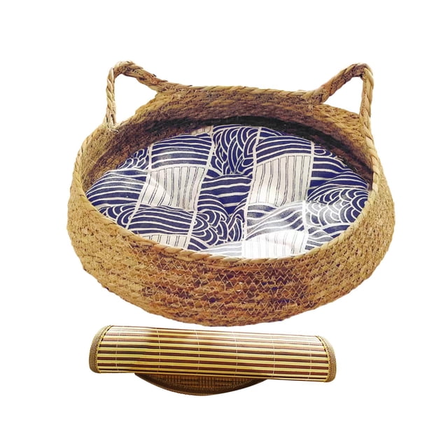 Cama para gatos tipo cesta, nido, rascador lavable para gatos, casa para mascotas Four Seasons, rascador para gatos Sin almohada 43x14cm