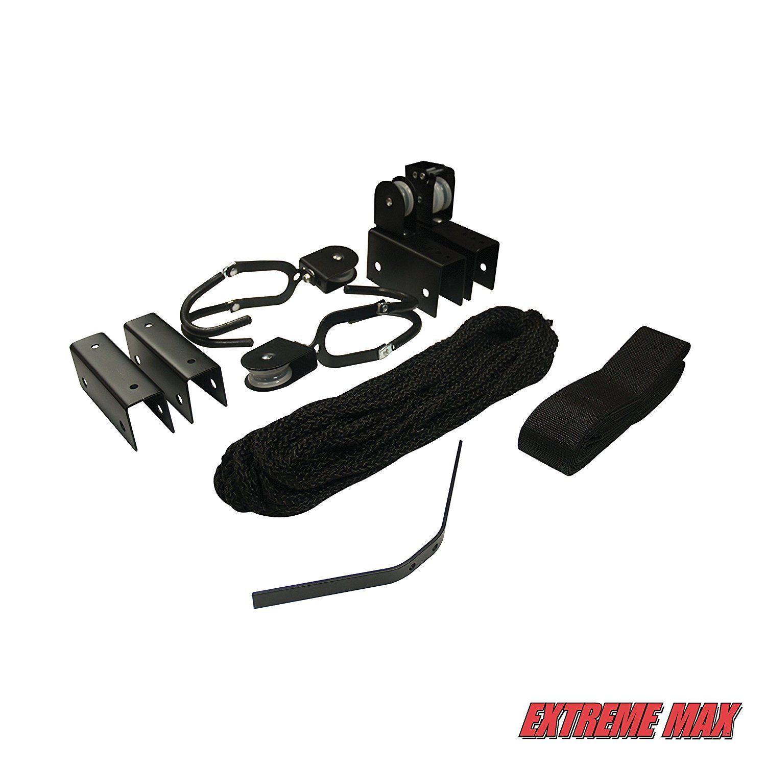 Extreme Max 70360 120 lb. Capacity Kayak Hoist Complete System For Garage.