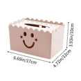 thumbnail image 3 of Btomtd Tissue Box Cover Composite Board Scandinavian Tissue Box Holder for Coffee Table Household, Pink, 3 of 6