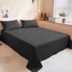 thumbnail image 1 of Bed Sheets Luxurious Hotel-Quality Microfiber | Soft Breathable Wrinkle-Resistant Fade Resistant | 71x91 in | White Gray Blue | Single Sheet | Elegant 4" Hem | Comfortable Durable Easy Care, 1 of 7