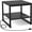 Black, variant on iSunirm Mini Refrigerator Stand with Charging Station, 2-Tier Portable Fridge Table with Storage for Dining, Kitchen, Living Room, Black