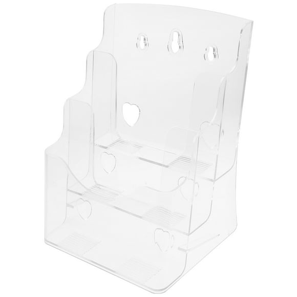 Estante para archivos de pared, soporte para folletos, soporte para panfletos, soporte para documentos de sobremesa, tamaño A5