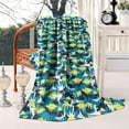 thumbnail image 4 of Blue Dinosaurs Camouflage Pattern Blanket,Comfortable Soft Lamb Wool Throw Blanket,All Season,Warm Lightweight Blankets for Sofa Bed Couch Living Room Chair,50"x60", 4 of 4