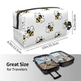 thumbnail image 5 of Honeii Bee Print Multi-Purpose Storage Bag,Hanging Dopp Kit,Small Toiletry Bag for Traveling for Toiletries, Makeup, and Small Essentials, 5 of 7