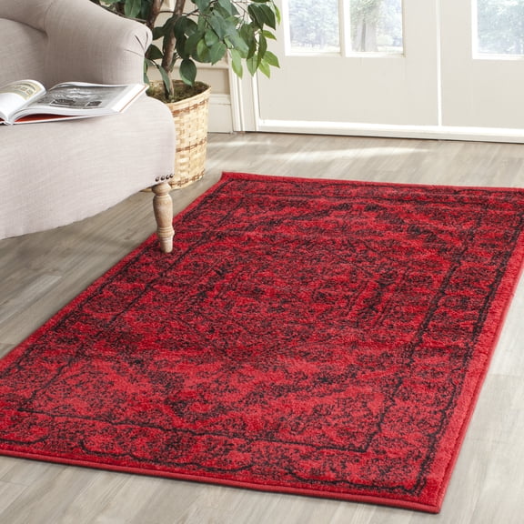 Safavieh Adirondack Xavier Oriental Area Rug, Red/Black, 4' x 4' Square