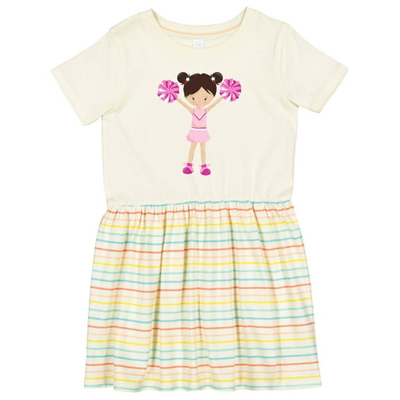 Inktastic Cheerleaders, Cute Girl, Brown Hair, Cheerleading Girls Toddler Dress