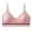 Pink, variant on Bras For Women Cotton V Neck Triangle Cups Bra No Underwire Strap Padded Wire Free Pull On Closure Everyday Bra (Free Size, Black)