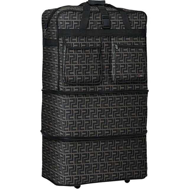Travel Sport Hipack 30" Inch expandable wheeled duffle bag Coffee Print