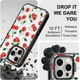 thumbnail image 5 of Magnetic Case for iPhone 15 Pro Max, 10ft Military-Grade Protection, Compatible with Magsafe, Shockproof Phone Case for iPhone 15 Pro Max - Cute Cherry - Clear Black, 5 of 7