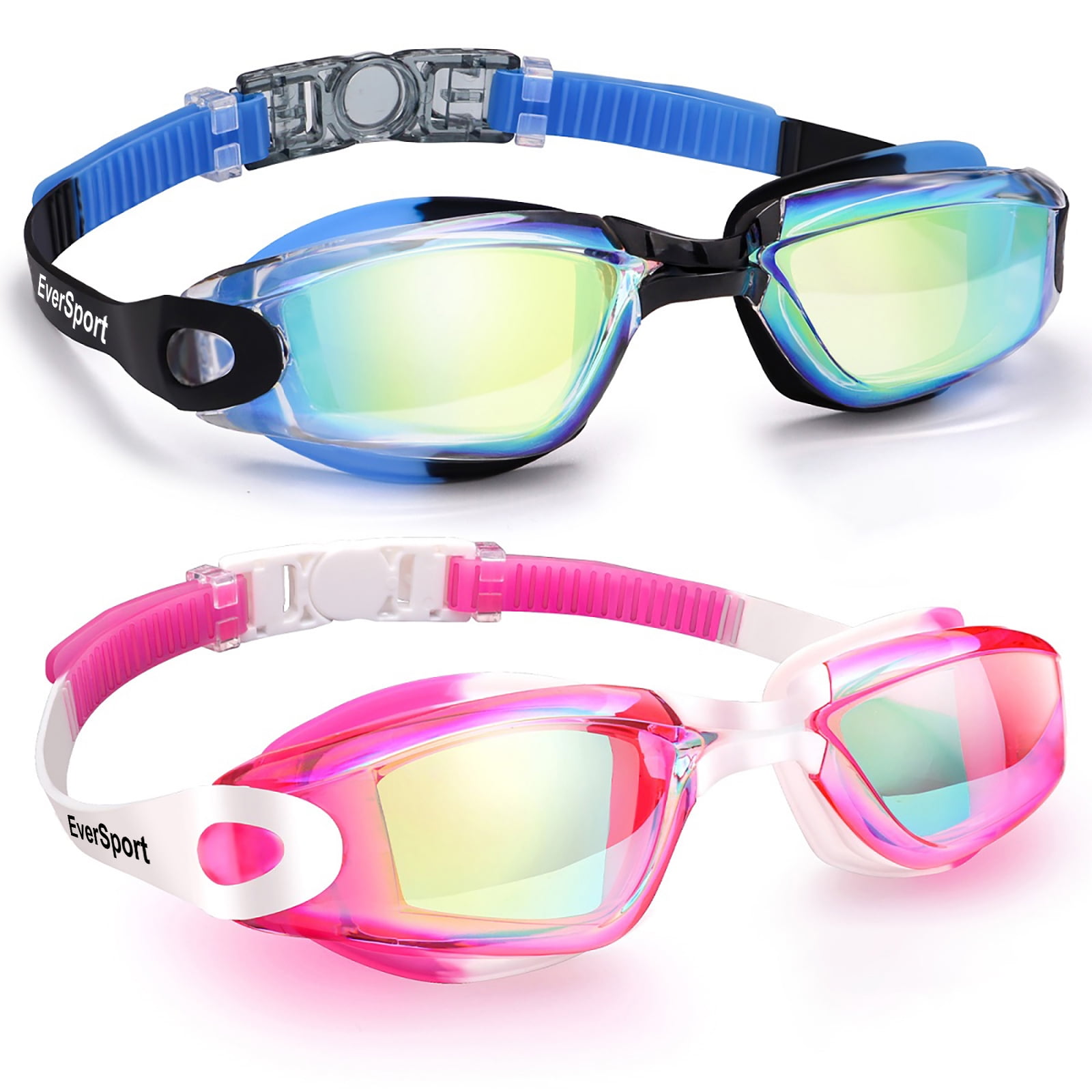 EverSport 2pack Swimming Goggles for Adult Comfortable Daily Swim