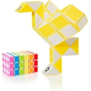CUBIDI® Magic Snake Cube | Fidget Snake Toy for Kids | Travel Toys for Kids Ages 4-8 | Great Gift for Boys and Girls Birthday, Christmas, Stocking Stuffers - 36 Blocks | 0.9 inch x 0.7 inch | Blue