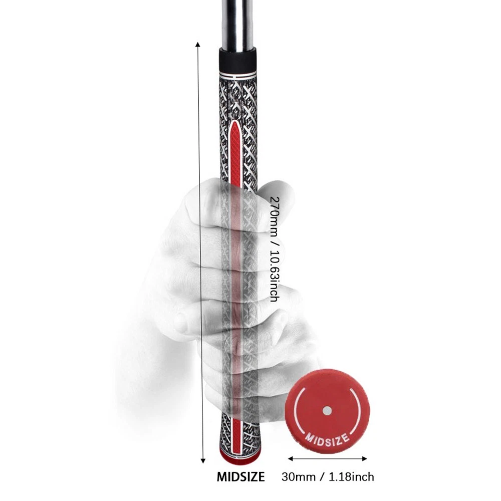 13Pcs Golf Grips Z-GRIP Golf Club Grip Rubber Anti-slip Grip Midsize RED