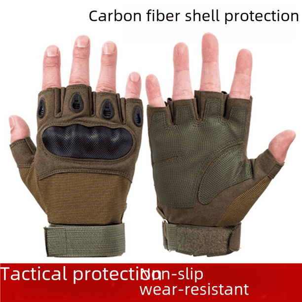 Guantes tácticos para deportes, ciclismo, exteriores, medio dedo, antideslizantes, resistentes al desgaste, para fitness, guantes tácticos especiales